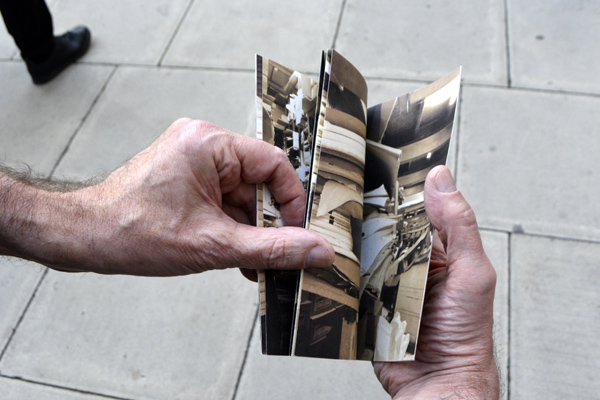 Cally Trench, <i>Hands of John McDowall  with 'Bibliotheca universalis', 10th November 2018