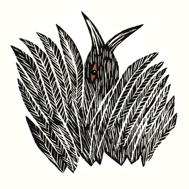 Hatching: Linocut by Cally Trench