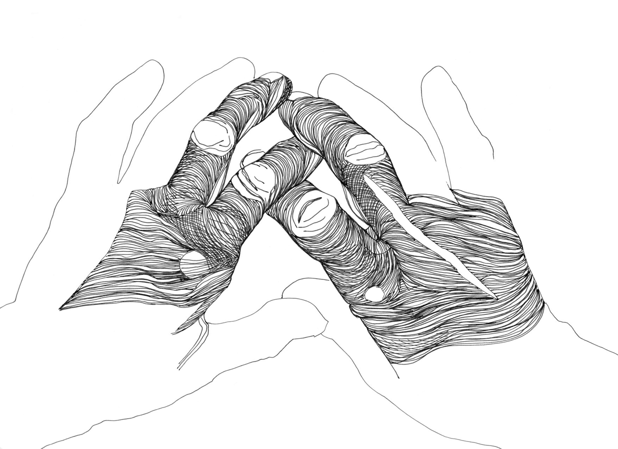 Cally Trench, Left Hand, Right Hand II: 042/408, Sunday 15th September 2024, 1.48-2.33 pm