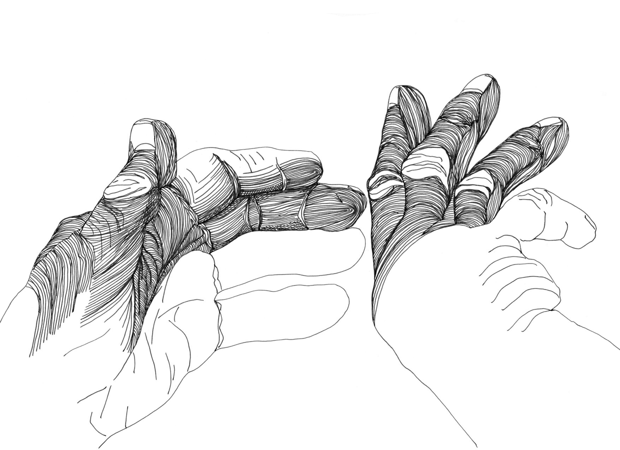Cally Trench, Left Hand, Right Hand II: 056/422, Sunday 29th September 2024, 10.12-10.57 am