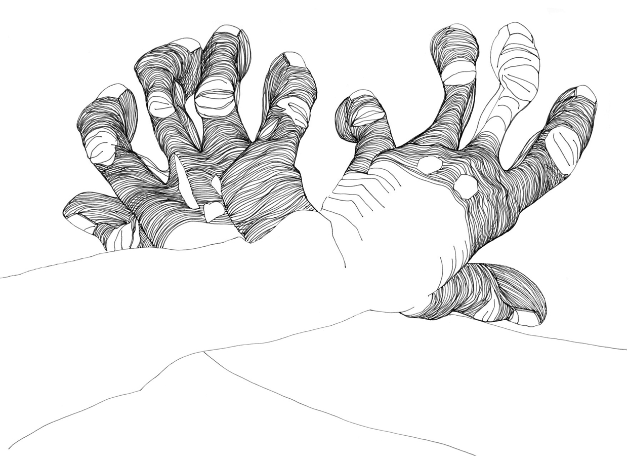 Cally Trench, Left Hand, Right Hand II: 161/527, Sunday 12th January 2025, 12.51 - 1.36 pm