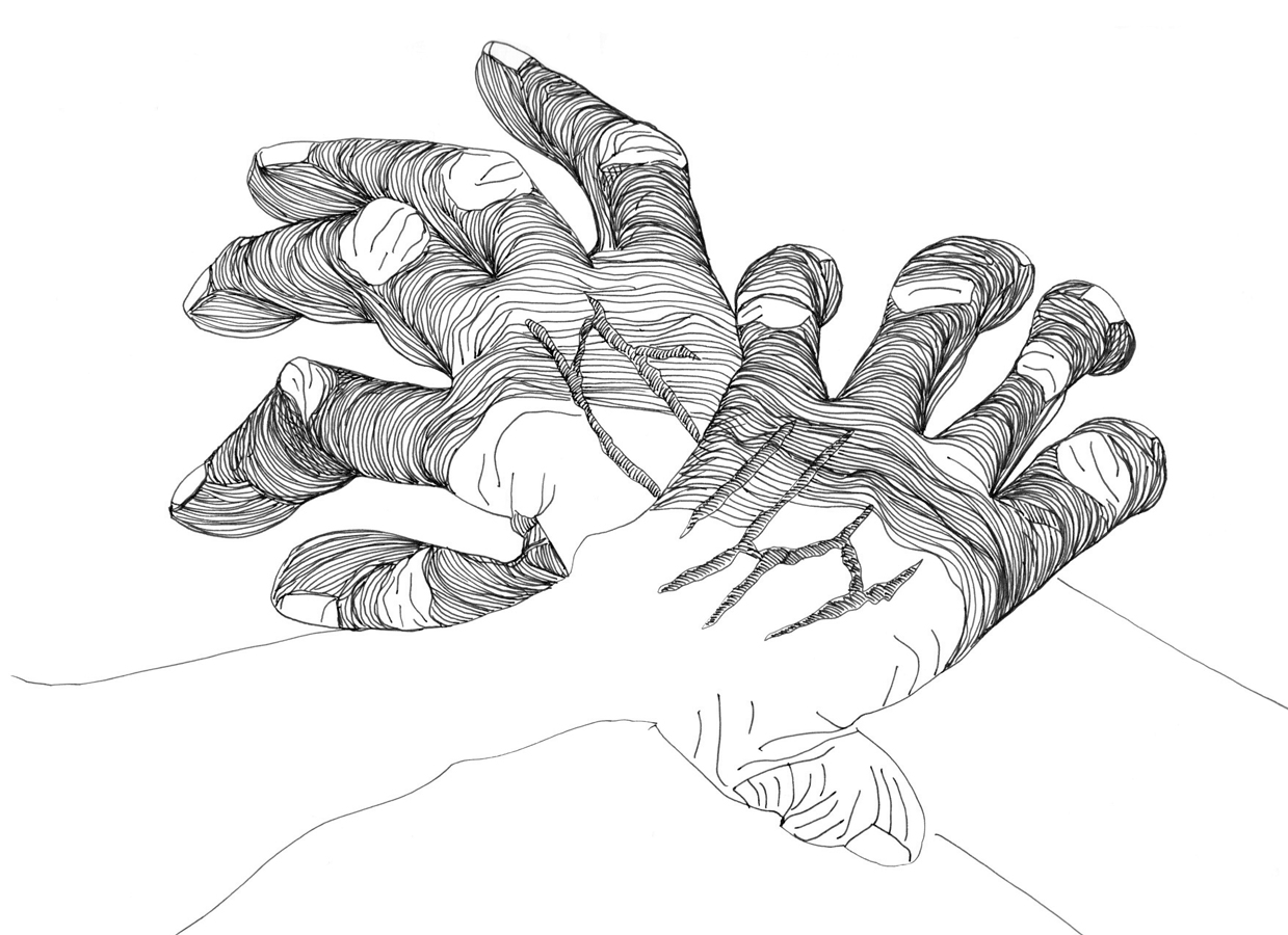 Cally Trench, Left Hand, Right Hand II: 168/534, Sunday 19th January 2025, 8.34 - 9.19 pm