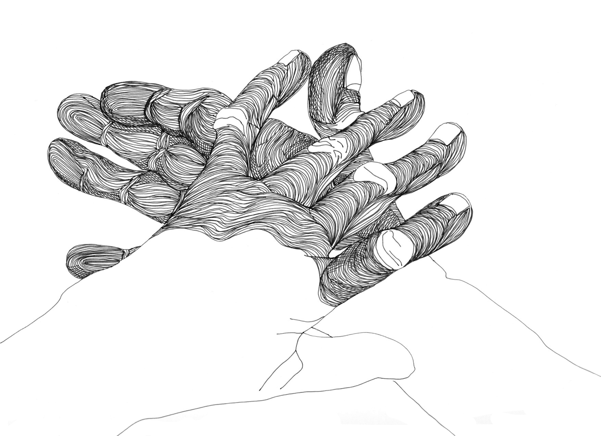 Cally Trench, Left Hand, Right Hand II: 210/576, Sunday 2nd March 2025, 12.17 - 1.02 pm