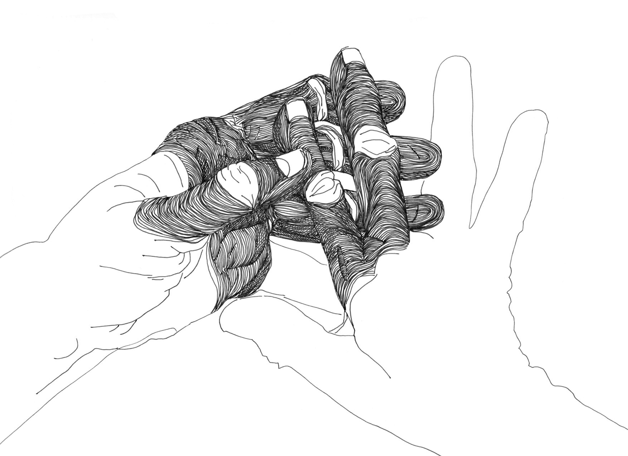 Cally Trench, Left Hand, Right Hand II: 259/625, Sunday 20th April 2025, 1.47 - 2.32 pm