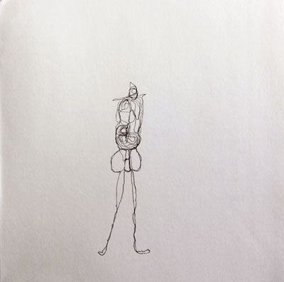 Steve Perfect, Inside out (2011), ink on paper