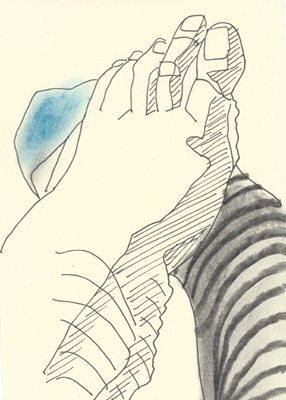 Cally Trench, Foot drawing