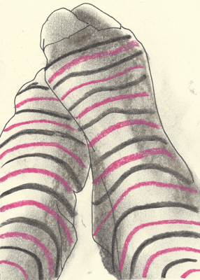 Cally Trench, Foot drawing