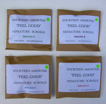 Feel Good Miniature scrolls