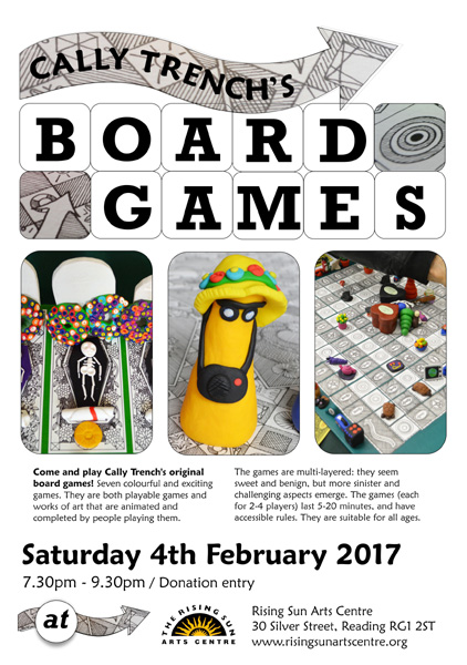 Rising Sun poster for Cally Trench's Board Games