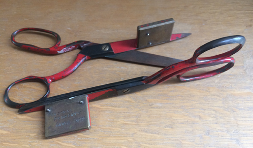 Gloria Sachs's personal editing scissors